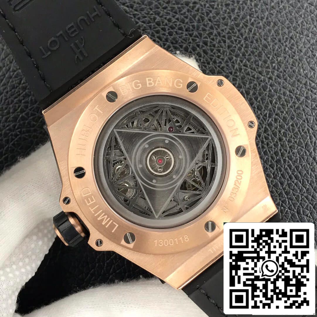 Hublot Big Bang 1:1 Best Edition WWF Factory Gold Full Diamond Case US Replica Watch