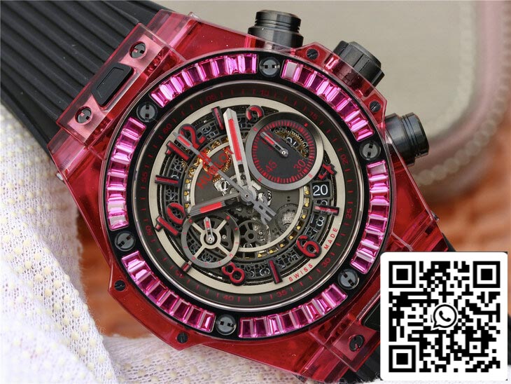 Hublot Big Bang 411.JX.4802.RT 1:1 Best Edition Red Case Black Strap US Replica Watch