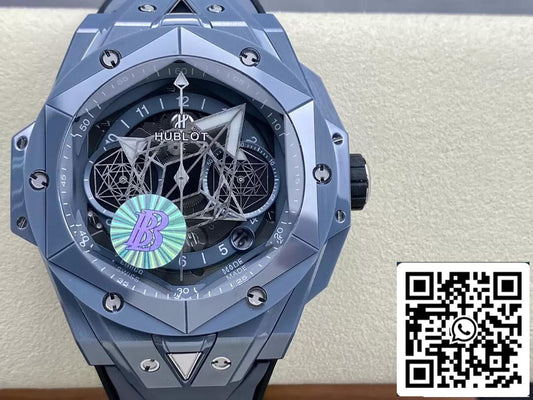 Hublot Big Bang Sang Bleu II 418.FX.8007.RX.MXM21 1:1 Best Edition BB Factory Gray Ceramic US Replica Watch