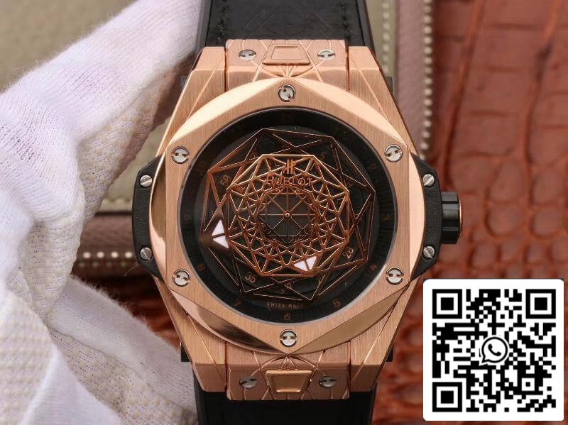 Hublot Big Bang Sang Bleu King Gold 415.OX.1118.VR.MXM17 TMF Factory Mechanical Watches 1:1 Best Edition Swiss ETA1213 US Replica Watch