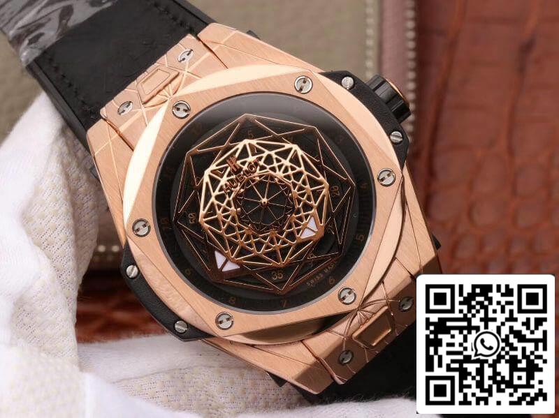 Hublot Big Bang Sang Bleu King Gold 415.OX.1118.VR.MXM17 TMF Factory Mechanical Watches 1:1 Best Edition Swiss ETA1213 US Replica Watch