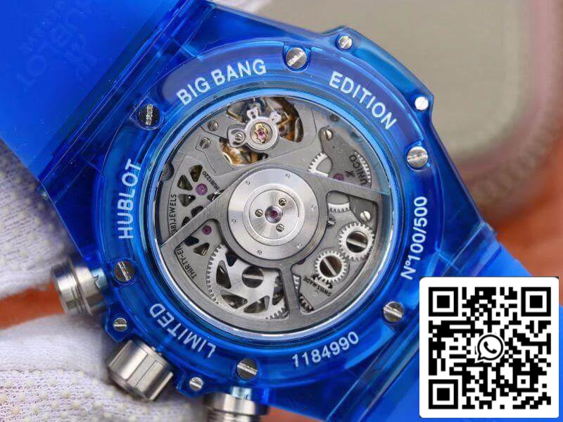 Hublot Big Bang Unico 411.JX.4802.RT Men Watches 1:1 Best Edition Swiss ETA1242 Blue Rubber Strap US Replica Watch