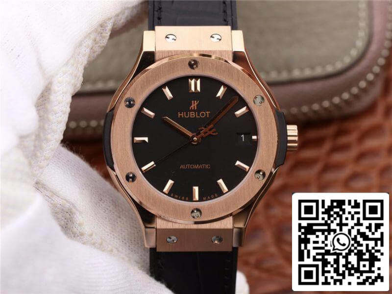 Hublot Classic Fusion 511.OX.1181.LR JJ Factory Mechanical Watches 1:1 Best Edition Swiss ETA2892 Black Dial US Replica Watch