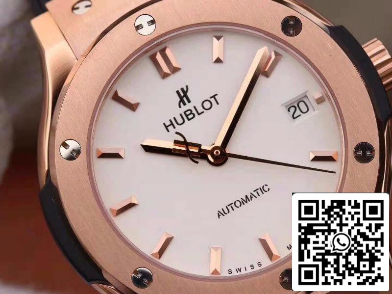 Hublot Classic Fusion 511.OX.2611.LR JJ Factory 1:1 Best Edition Swiss ETA2892 Black Gummy Strap US Replica Watch