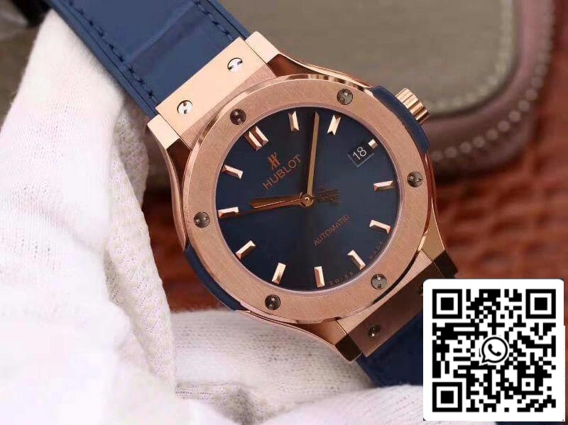 Hublot Classic Fusion 511.OX.7180.LR JJ Factory Men Watches 1:1 Best Edition Swiss ETA2892 Blue Dial US Replica Watch