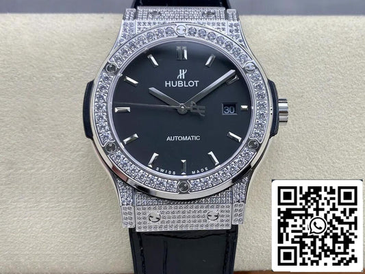 Hublot Classic Fusion 542.NX.1171.LR.1704 42MM 1:1 Best Edition HB Factory Diamond Bezel US Replica Watch