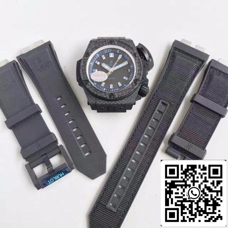 Hublot King Power 703.QM.1129.HR.FIL11 1:1 Best Edition V6 Factory Black Dial Swiss Movement US Replica Watch