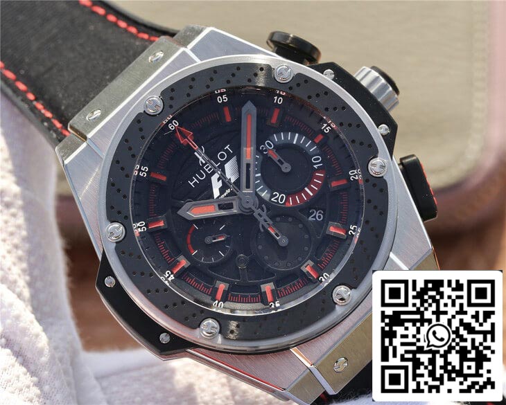 Hublot King Power 703.ZM.1123.NR.FMO10 1:1 Best Edition V6 Factory Black Dial US Replica Watch