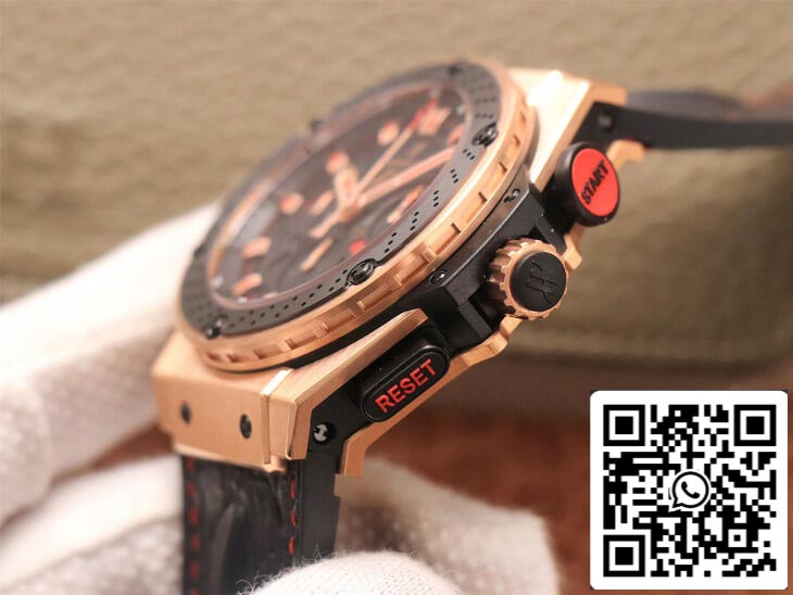 Hublot King Power Ferrari F1 1:1 Best Edition V6 Factory Black Dial Rose Gold US Replica Watch