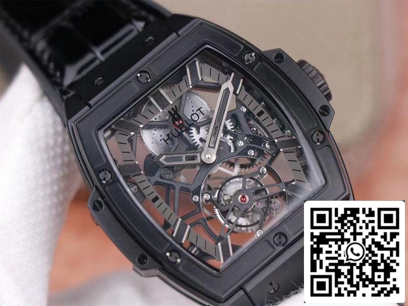 Hublot Masterpiece Tourbillon 906.ND.0129.VR.AES12 1:1 Best Edition JB Factory Black PVD Swiss HUB 9006 US Replica Watch