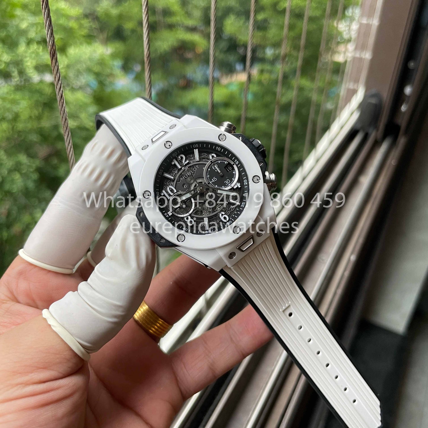 Hublot Big Bang Unico Cerámica 441.HX.1171.RX 1:1 Mejor Edición BBF Factory Cerámica Blanca 