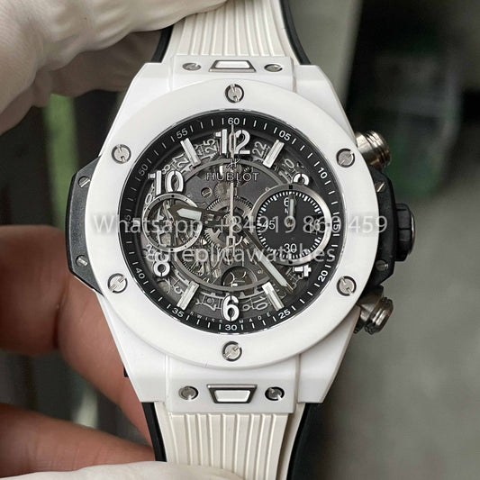 Hublot Big Bang Unico Cerámica 441.HX.1171.RX 1:1 Mejor Edición BBF Factory Cerámica Blanca 