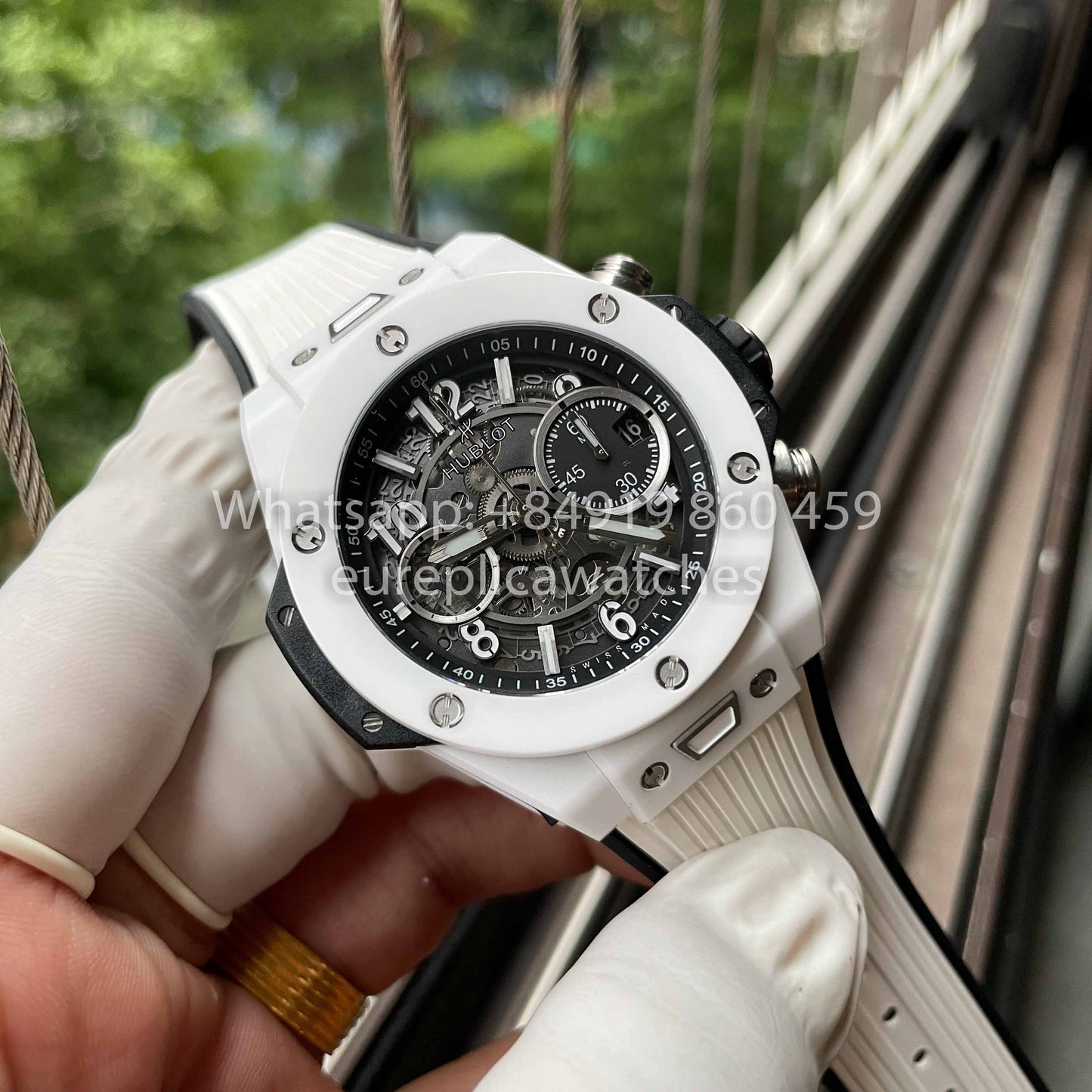 Hublot Big Bang Unico Cerámica 441.HX.1171.RX 1:1 Mejor Edición BBF Factory Cerámica Blanca 