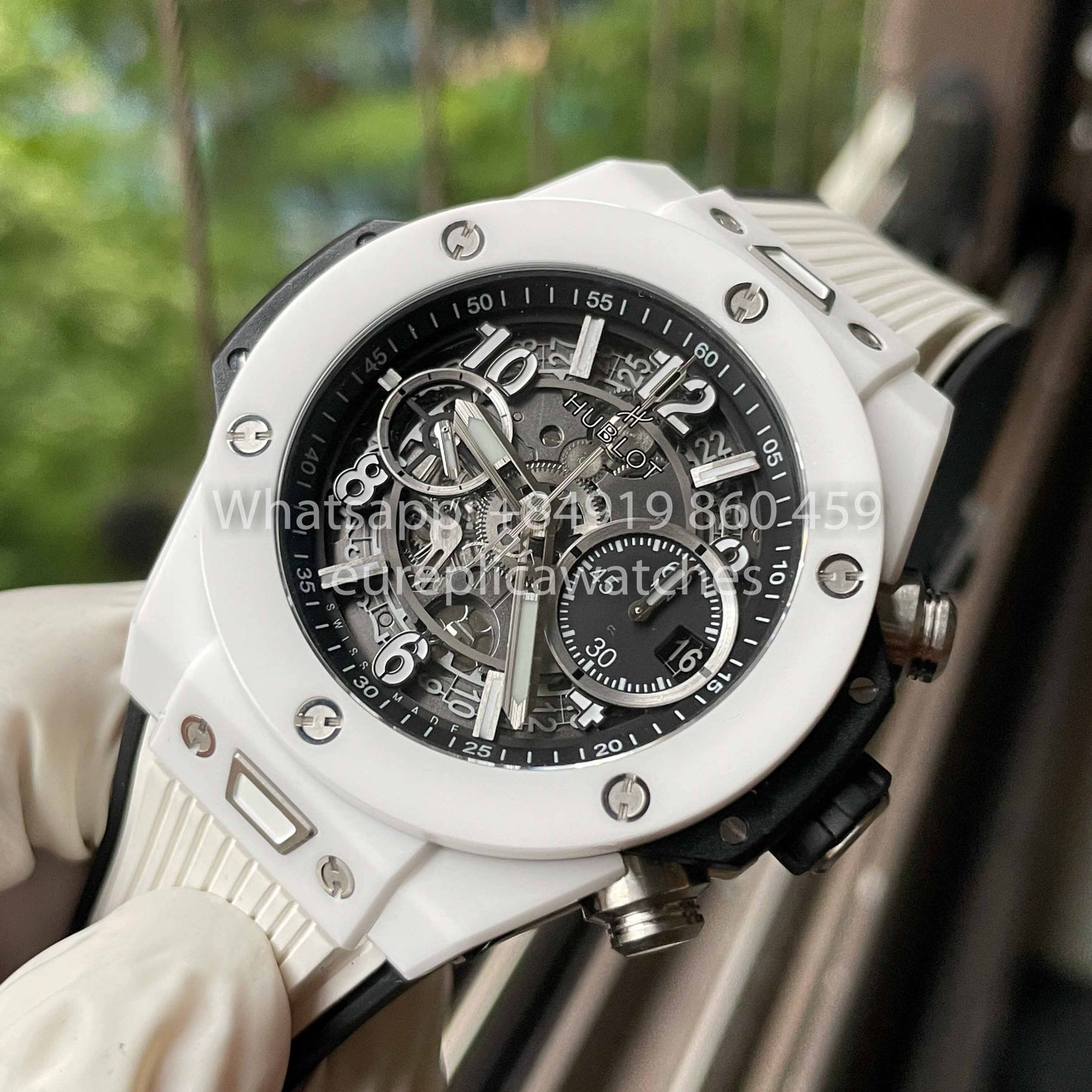 Hublot Big Bang Unico Cerámica 441.HX.1171.RX 1:1 Mejor Edición BBF Factory Cerámica Blanca 