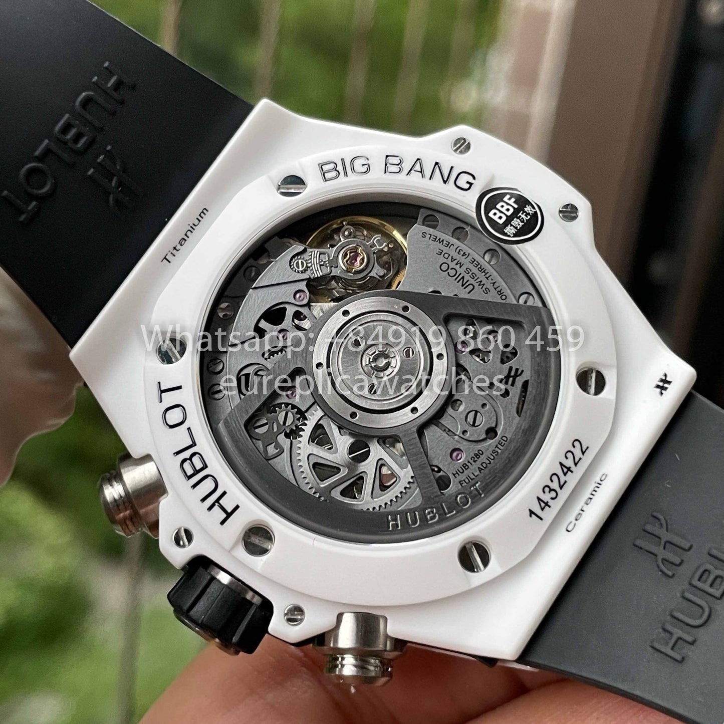 Hublot Big Bang Unico Ceramic 441.HX.1171.RX 1:1 Best Edition BBF Factory White Ceramic