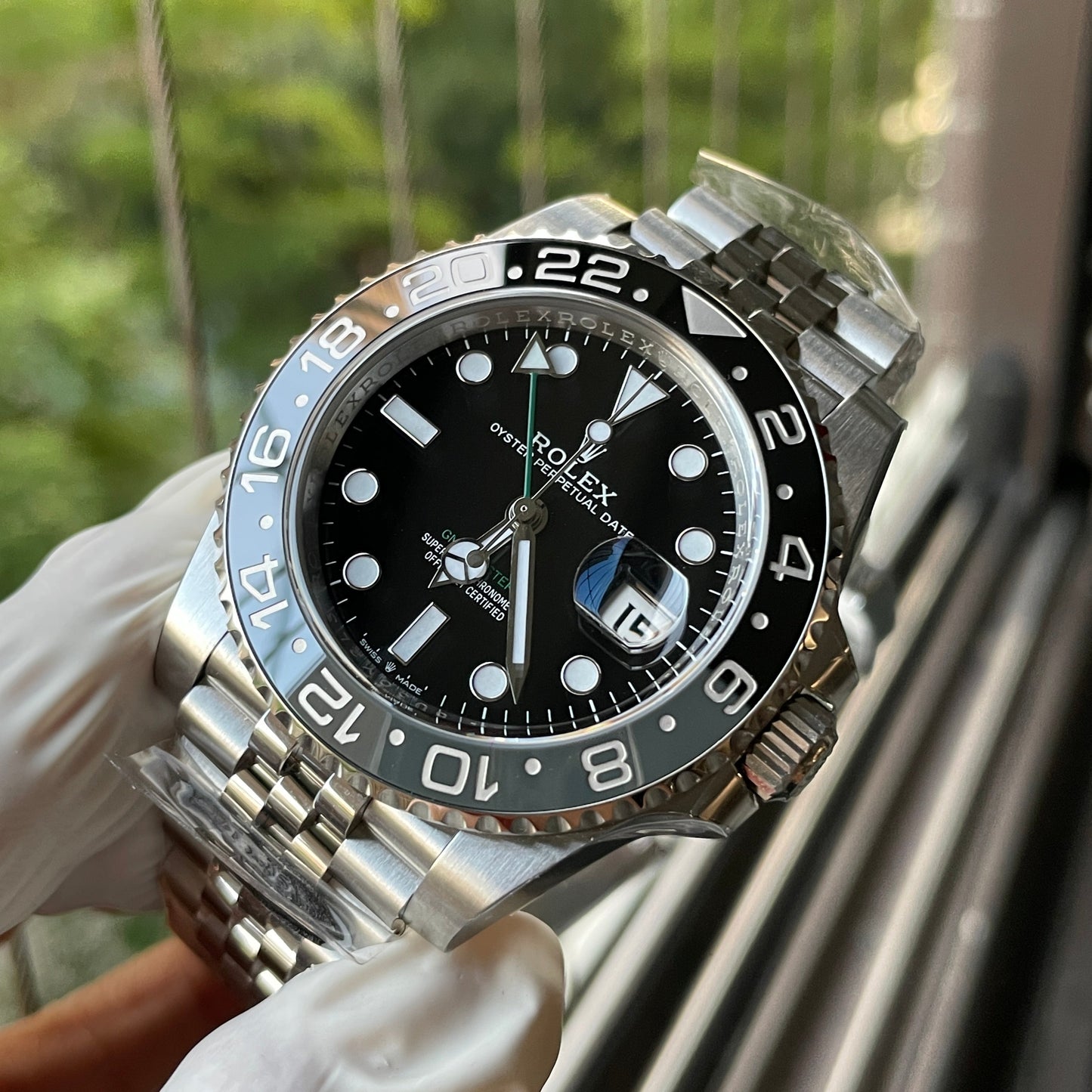 Rolex GMT Master II m126710grnr-0003 Bruce Wayne Batman 1:1 Mejor edición Limpia de fábrica Más nuevo 2024