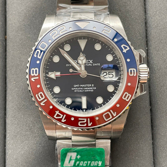 Rolex GMT Master II M126719blro-0003 1:1 Best Edition C+ quadrante blu di fabbrica