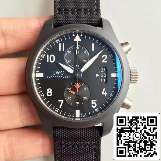 IWC Pilot Chronograph IW388001 ZF Factory 1:1 Best Edition Swiss ETA7750 Black Dial US Replica Watch