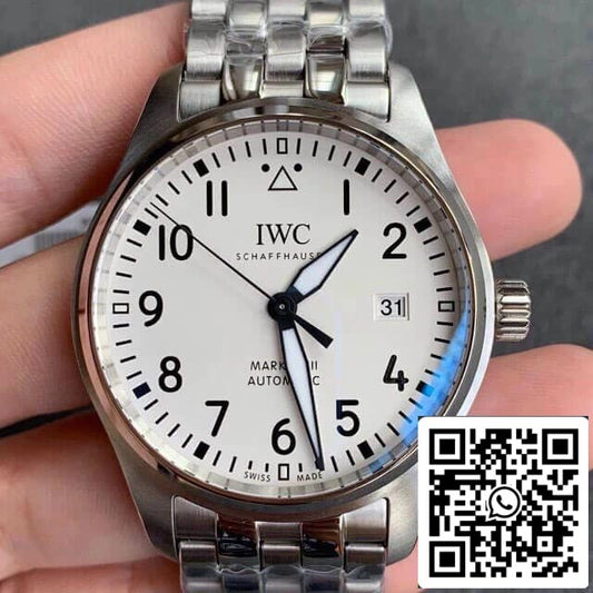 IWC Pilot IW327012 1:1 Best Edition V7 Factory White Dial US Replica Watch