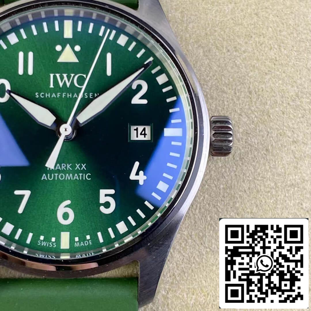 IWC Pilot IW328205 1:1 Best Edition M+ Factory Green Dial US Replica Watch