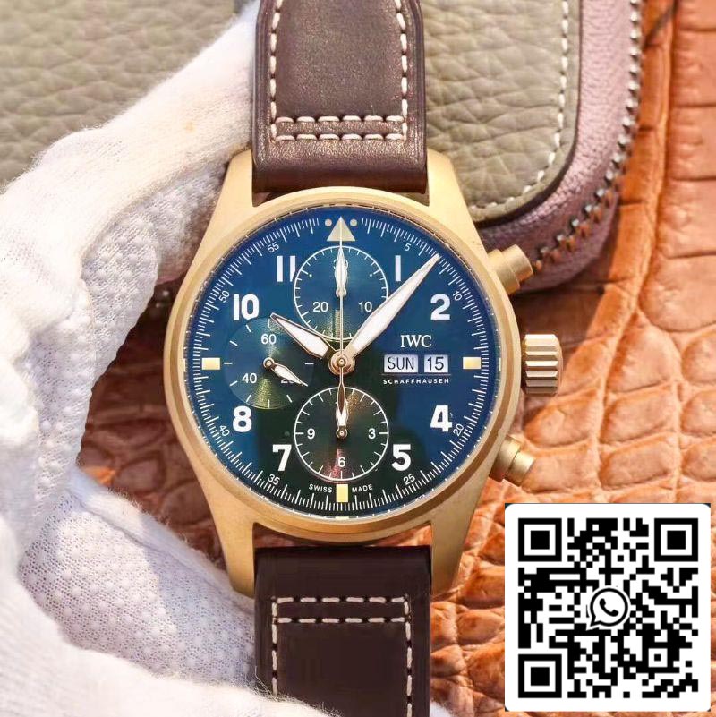 IWC Pilot IW387902 Spitfire Chronograph ZF Factory 1:1 Best Edition Bronze Case Swiss ETA7750 US Replica Watch