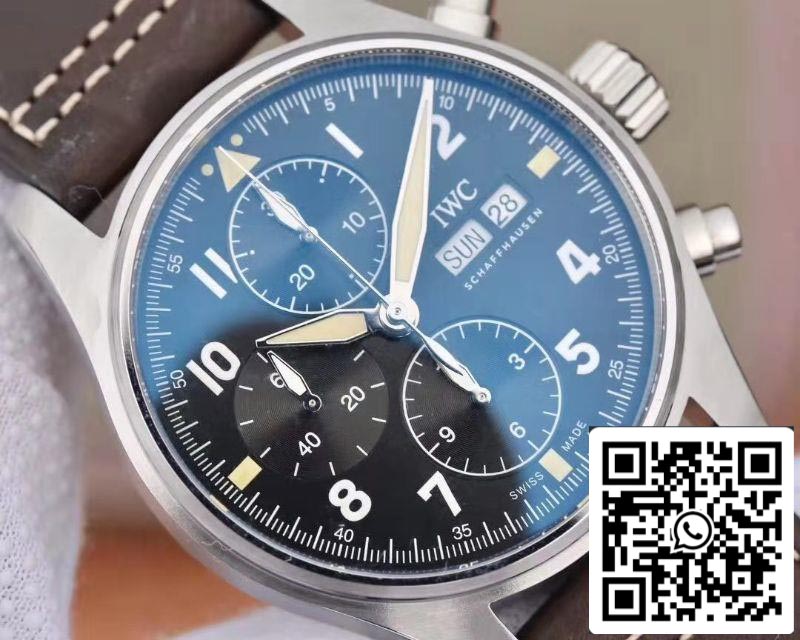 IWC Pilot IW387903 2019 New Spitfire Chronograph ZF Factory 1:1 Best Edition Stainless Steel Case Swiss ETA7750 US Replica Watch