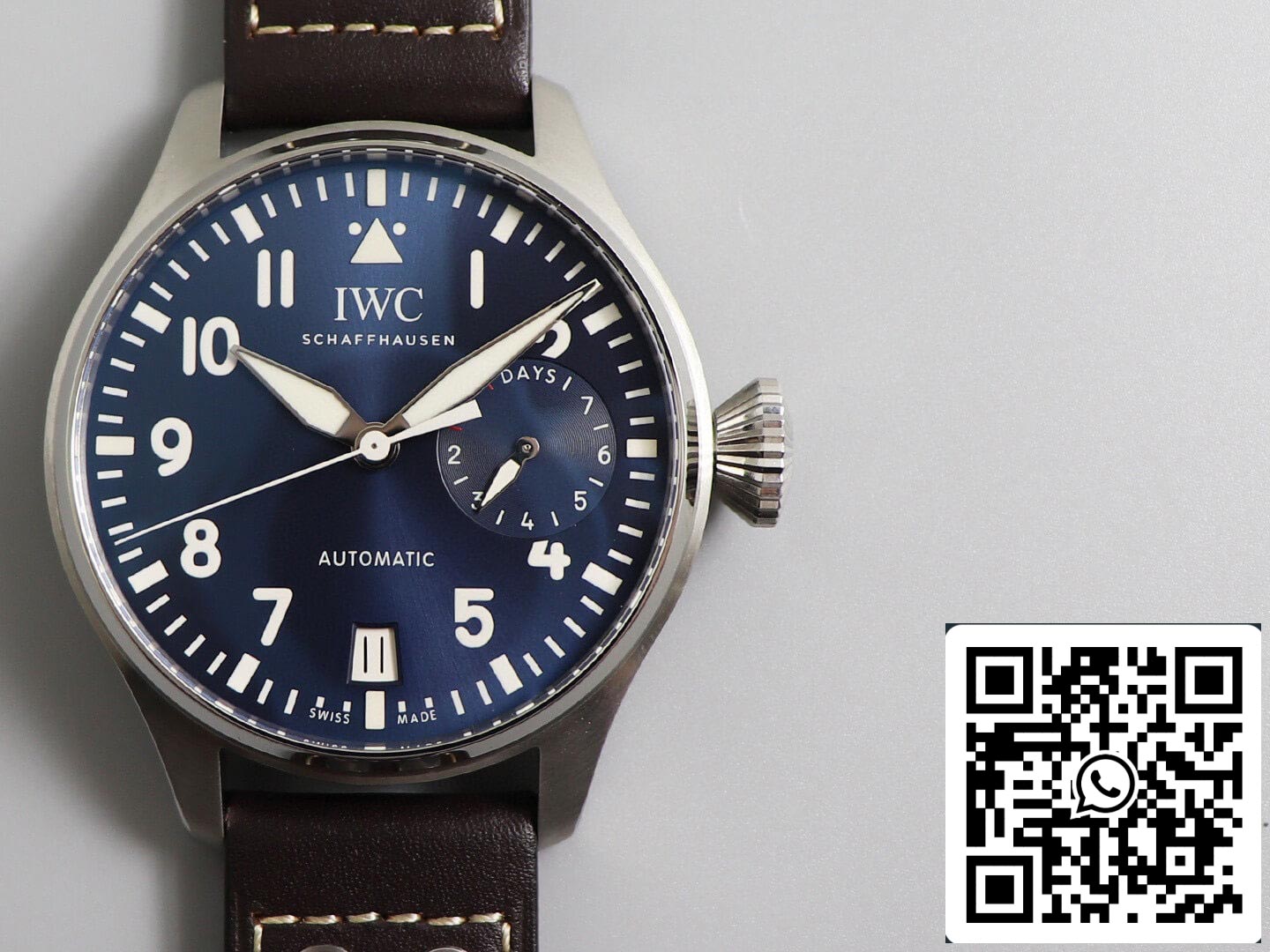 IWC Pilot IW501002 1:1 Best Edition ZF Factory Blue Dial US Replica Watch