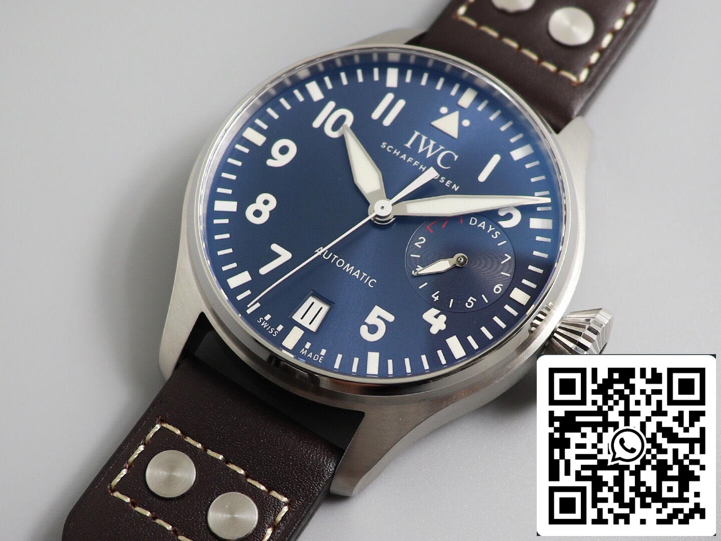 IWC Pilot IW501002 1:1 Best Edition ZF Factory Blue Dial US Replica Watch