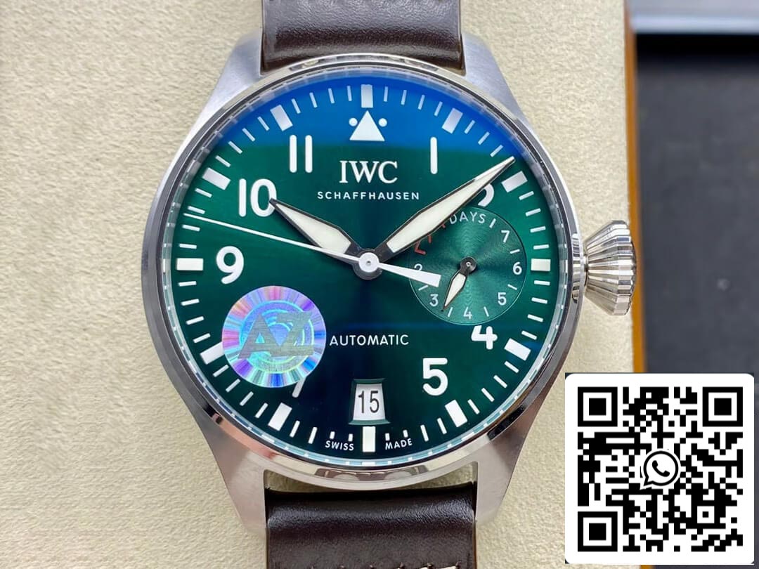 IWC Pilot IW501015 1:1 Best Edition AZ Factory Green Dial US Replica Watch