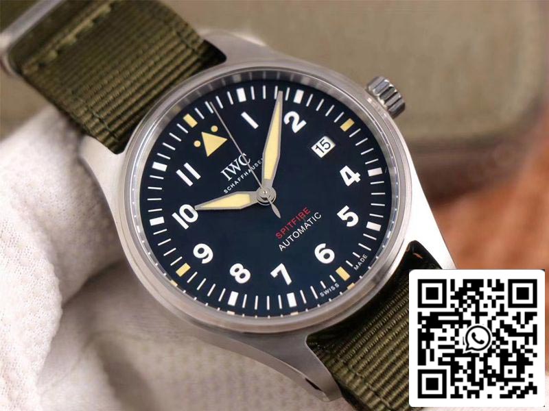 IWC Pilot Spitfire IW326801 1:1 Best Edition MKS Factory Black Dial Swiss ETA9015 US Replica Watch