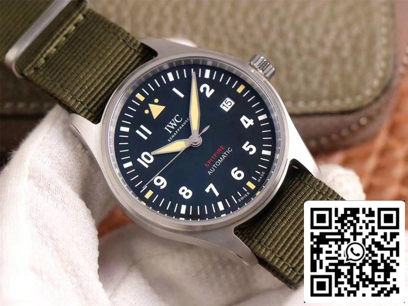 IWC Pilot Spitfire IW326801 1:1 Best Edition MKS Factory Black Dial Swiss ETA9015 US Replica Watch