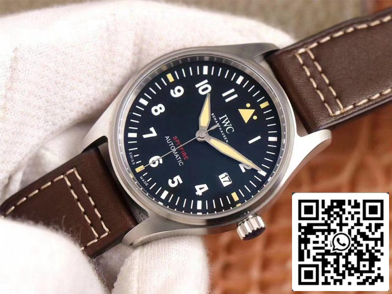 IWC Pilot Spitfire IW326803 1:1 Best Edition MKS Factory Black Dial Swiss ETA9015 US Replica Watch