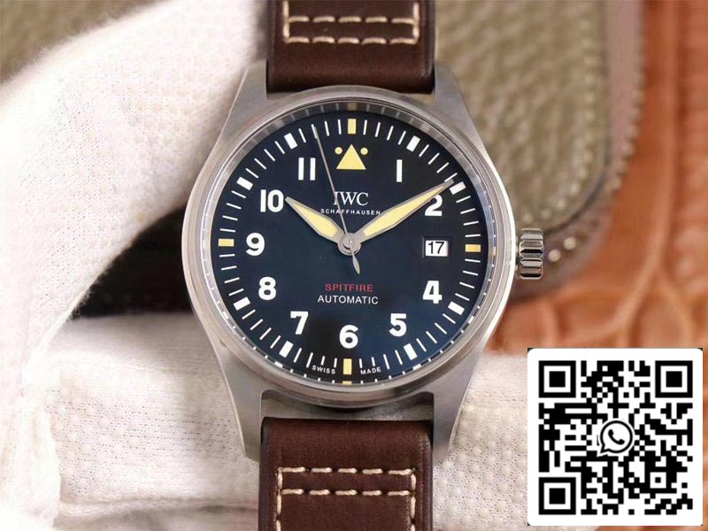 IWC Pilot Spitfire IW326803 1:1 Best Edition MKS Factory Black Dial Swiss ETA9015 US Replica Watch