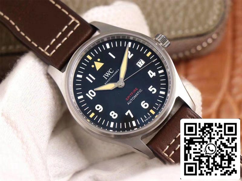 IWC Pilot Spitfire IW326803 1:1 Best Edition MKS Factory Black Dial Swiss ETA9015 US Replica Watch