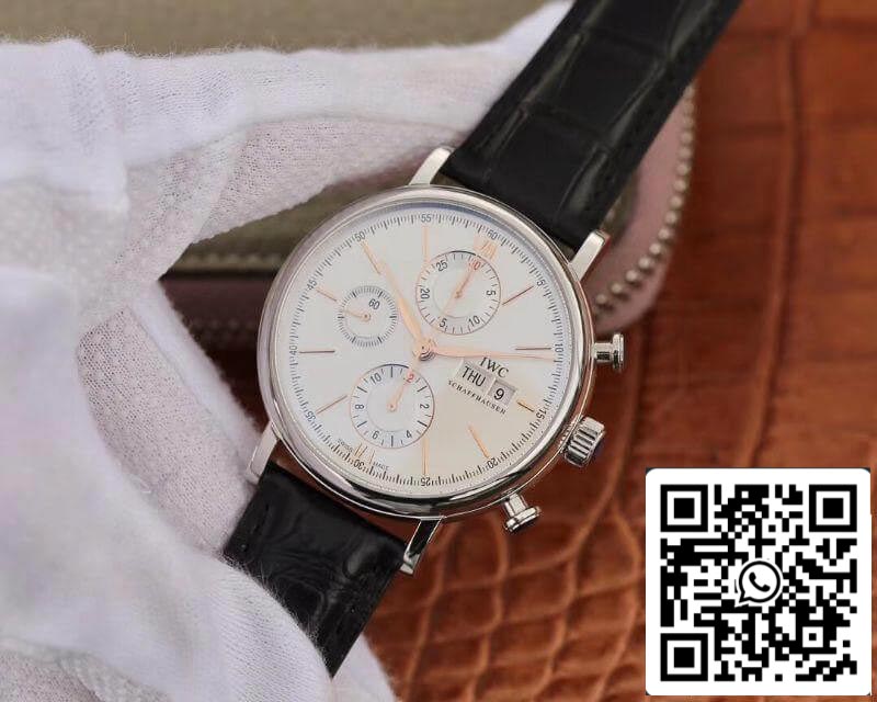 IWC Portofino Chronograph 42mm Multi-function IW391022 ZF Factory 1:1 Best Edition Swiss ETA7750 US Replica Watch