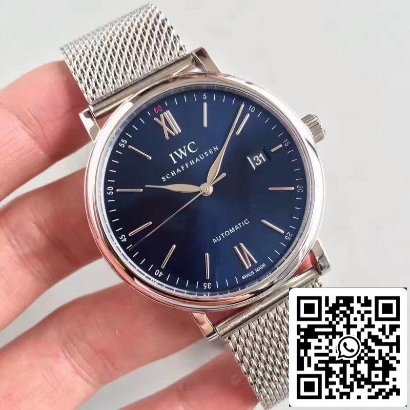 IWC Portofino IW356512 MKS Factory 1:1 Best Edition Swiss ETA2892 Blue Sunburst Dial US Replica Watch