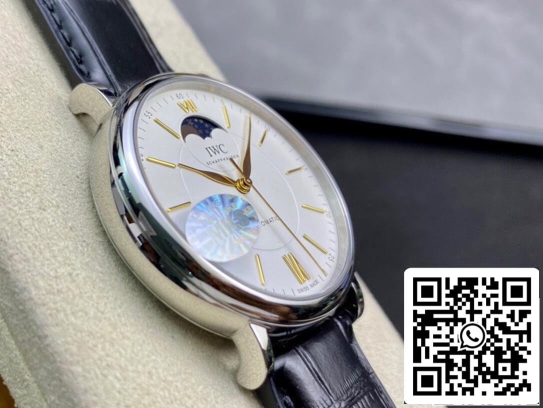 IWC Portofino Moon Phase IW459401 1:1 Best Edition MKS Factory White Dial US Replica Watch