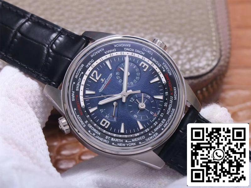 Jaeger LeCoultre Geographic 904847Z 1:1 Best Edition ZF Factory Blue Dial Swiss ETA939A/1 US Replica Watch