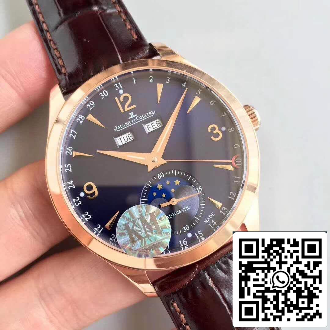 Jaeger-LeCoultre Master Calendar 1552520 KM Factory 1:1 Best Edition Swiss ETA866 18k rose gold US Replica Watch