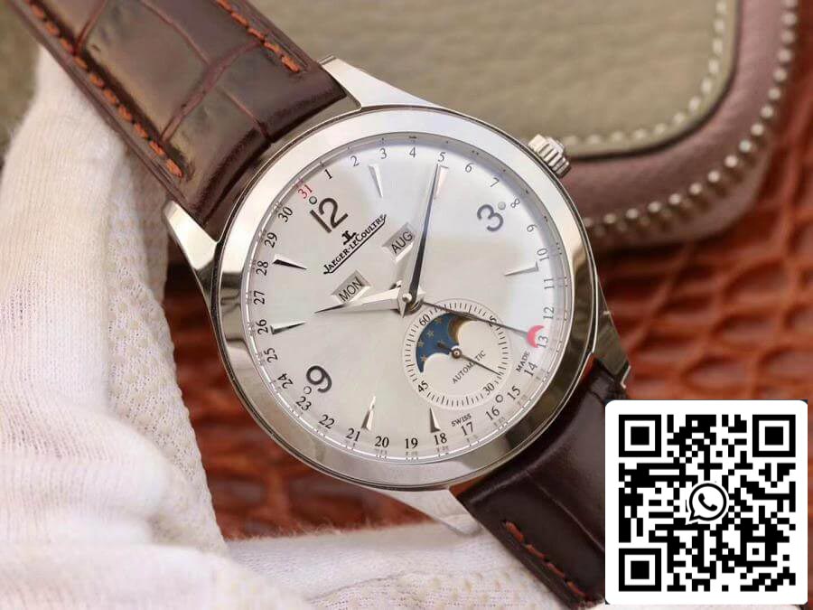 Jaeger-LeCoultre Master Calendar 1558420 OM factory 1:1 Best Edition Swiss ETA866 White dial US Replica Watch