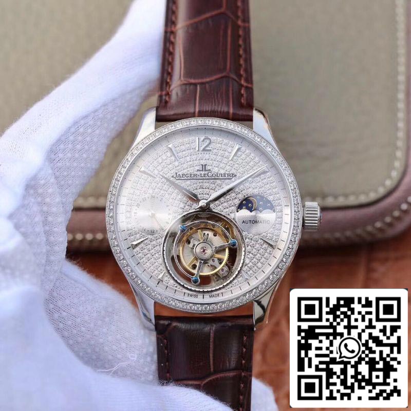 Jaeger-LeCoultre Master Complication Functions Real Tourbillon 1:1 Best Edition Swiss Hand-winding 3310 White Gold US Replica Watch