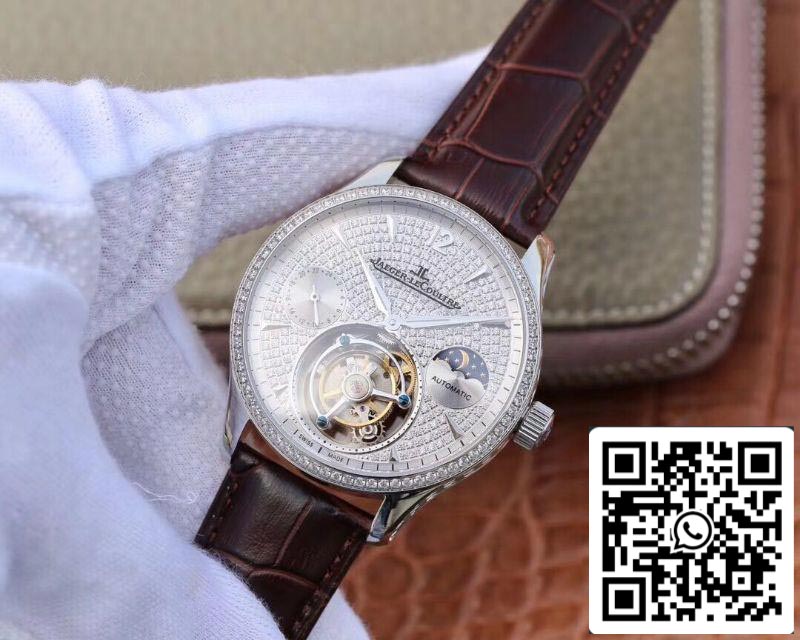 Jaeger-LeCoultre Master Complication Functions Real Tourbillon 1:1 Best Edition Swiss Hand-winding 3310 White Gold US Replica Watch