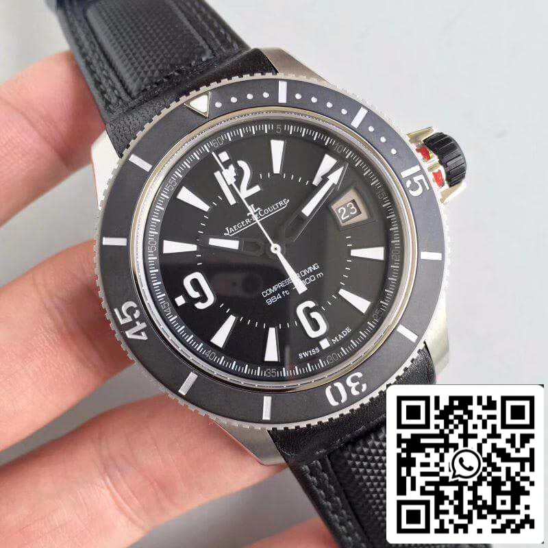 Jaeger-LeCoultre Master Compressor 2018670 Noob Factory 1:1 Best Edition Swiss ETA2836-2 Black Leather Strap US Replica Watch