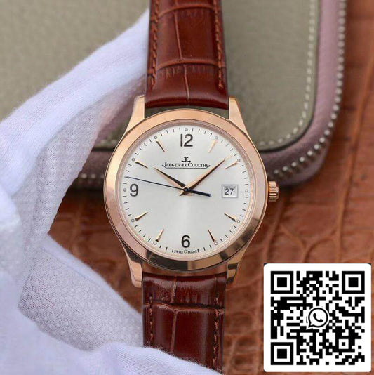 Jaeger LeCoultre Master Control Date Q1542520 18K Rosegold Case ZF Factory 1:1 Best Edition Swiss ETA9015 White Dial US Replica Watch