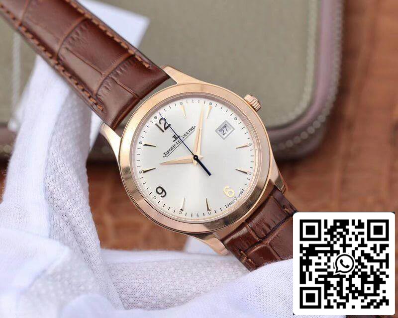 Jaeger LeCoultre Master Control Date Q1542520 18K Rosegold Case ZF Factory 1:1 Best Edition Swiss ETA9015 White Dial US Replica Watch