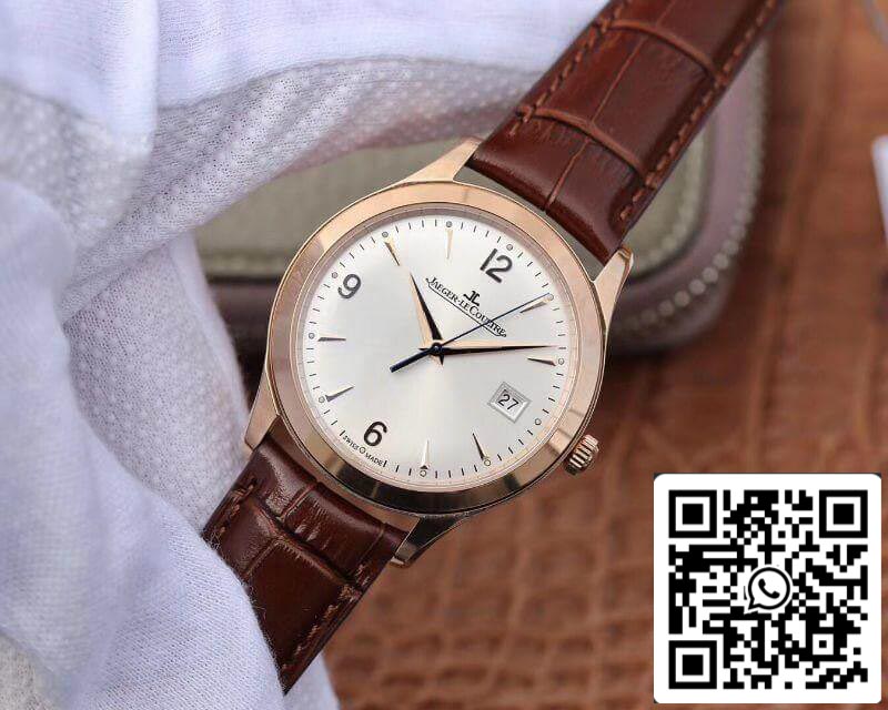 Jaeger LeCoultre Master Control Date Q1542520 18K Rosegold Case ZF Factory 1:1 Best Edition Swiss ETA9015 White Dial US Replica Watch