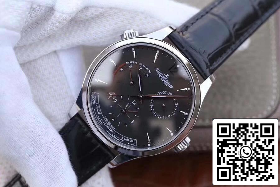 Jaeger-LeCoultre Master Geographic 1428421 TW Factory 1:1 Best Edition Swiss ETA939A/1 Black Dial US Replica Watch