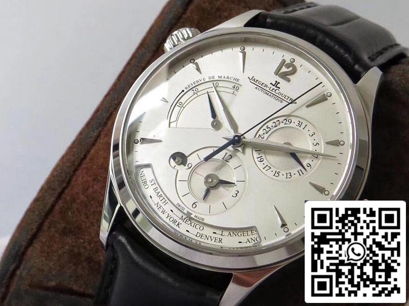 Jaeger-LeCoultre Master Geographic Q1428421 1:1 Best Edition ZF Factory Silver Dial Swiss 939A/1 US Replica Watch