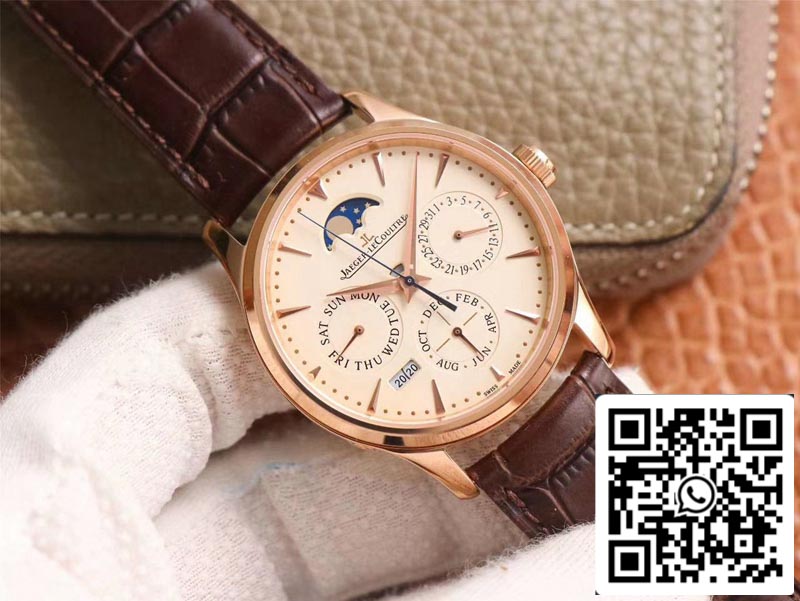 Jaeger LeCoultre Master Ultra Thin 1302520 1:1 Best Edition V9 Factory Rose Gold Swiss ETA868 US Replica Watch