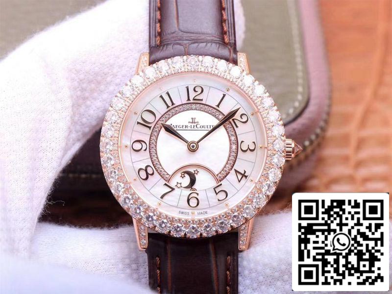 Jaeger LeCoultre Rendez Vous Q3523570 1:1 Best Edition ZF Factory Rose Gold Diamond Swiss ETA925B/1 US Replica Watch